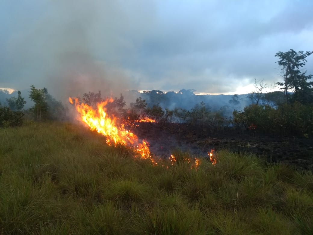  Incendio en la Serranía La Lindosa, 27 de agosto de 2019. Fuente: cortesía.