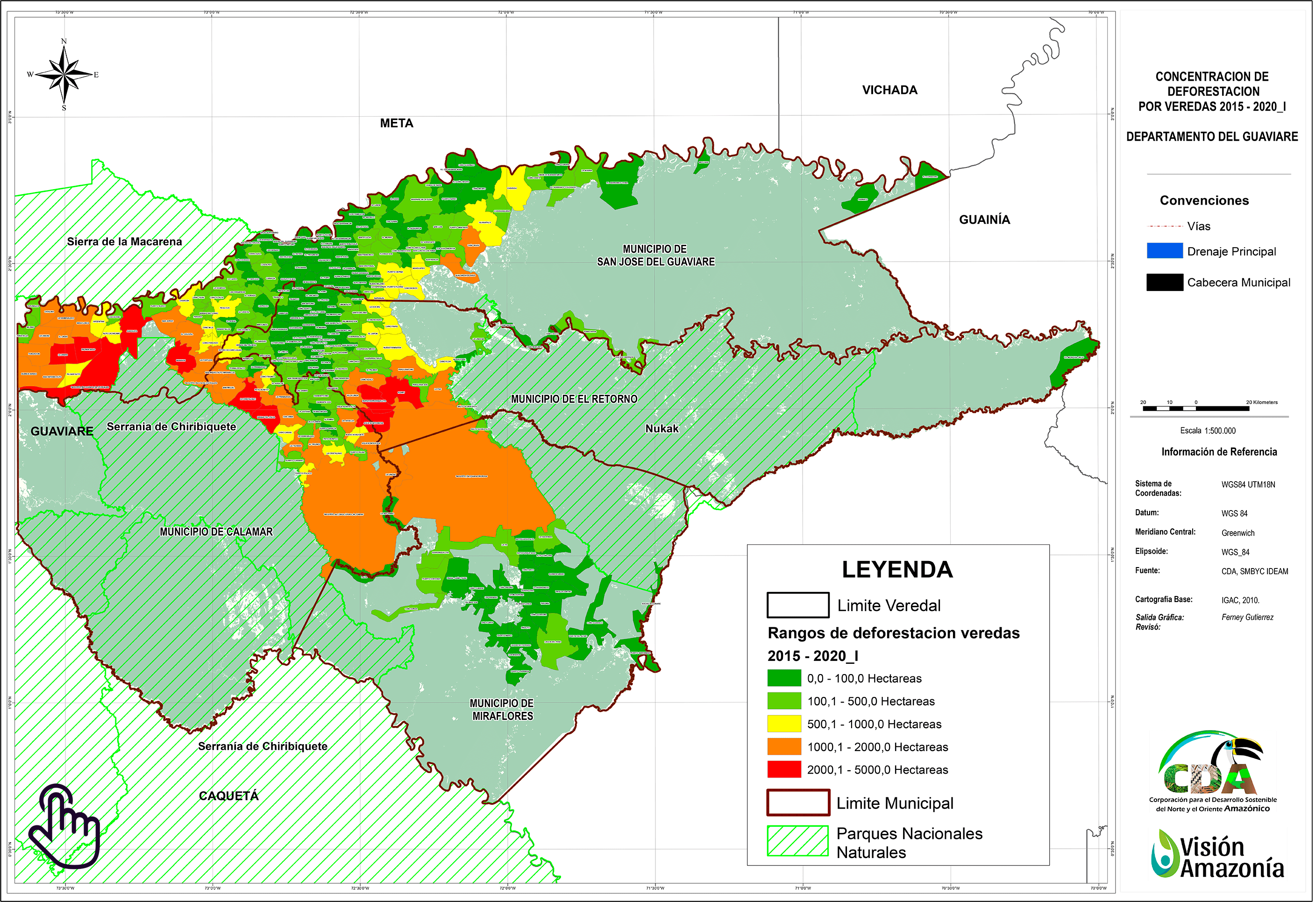  DeforestacionPorVeredas2015-2020