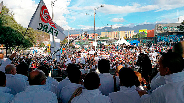 Lanzamiento de la Fuerza Alternativa Revolucionaria del Común en Bogotá