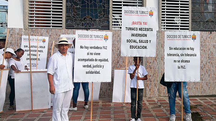 Marcha en Tumaco por aumento de la vionecia e incumplimientos con las comunidades