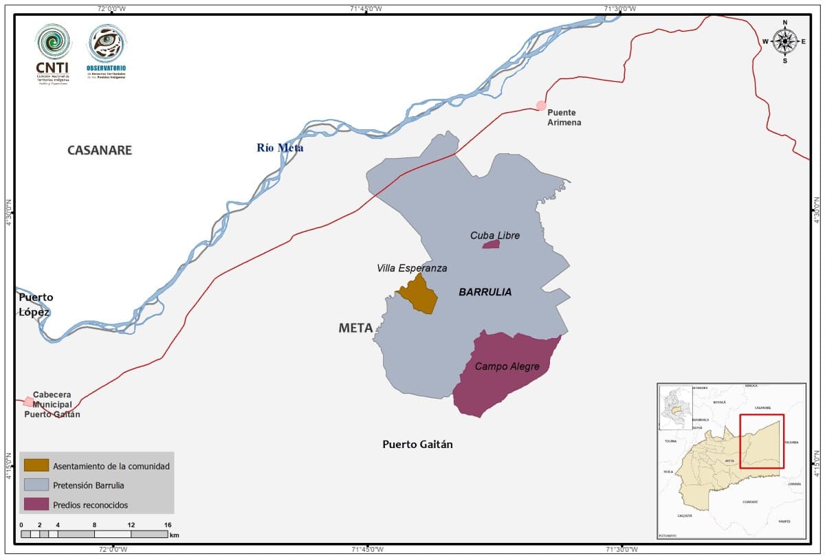 Mapa: Comisión Nacional de Territorios Indígenas (CNTI).