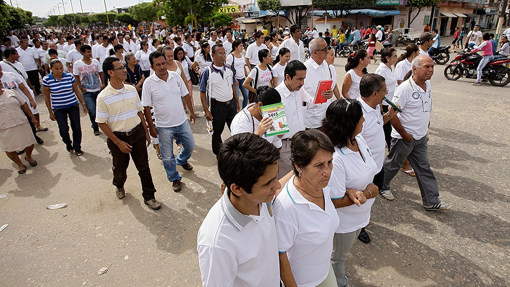 Marcha por la paz en Catatumbo.