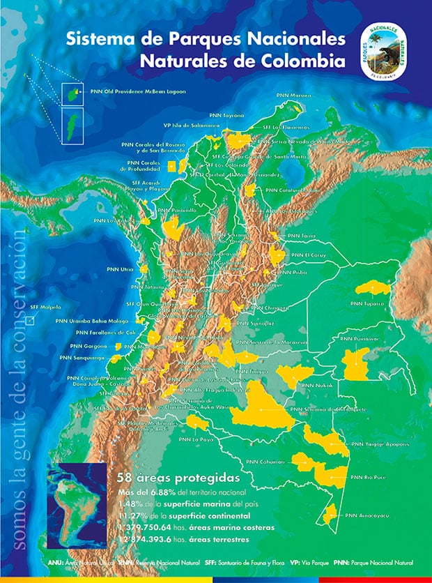 Mapa Parques Nacionales