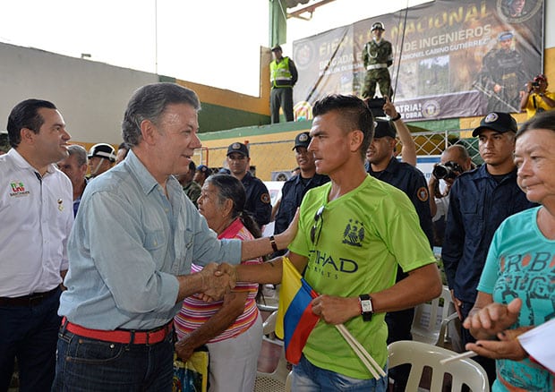 Juan Manuel Santos - Evento Minas Chucur&iacute;
